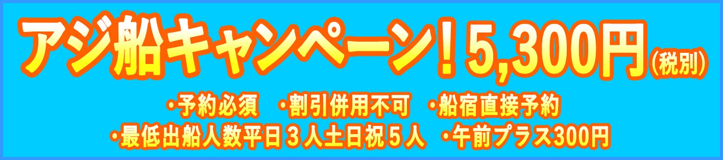 アジ船キャンペーン