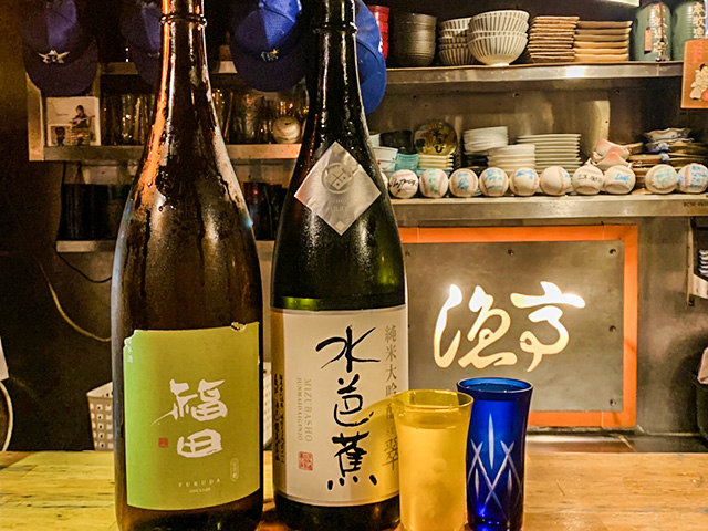 こだわりの日本酒をそろえています